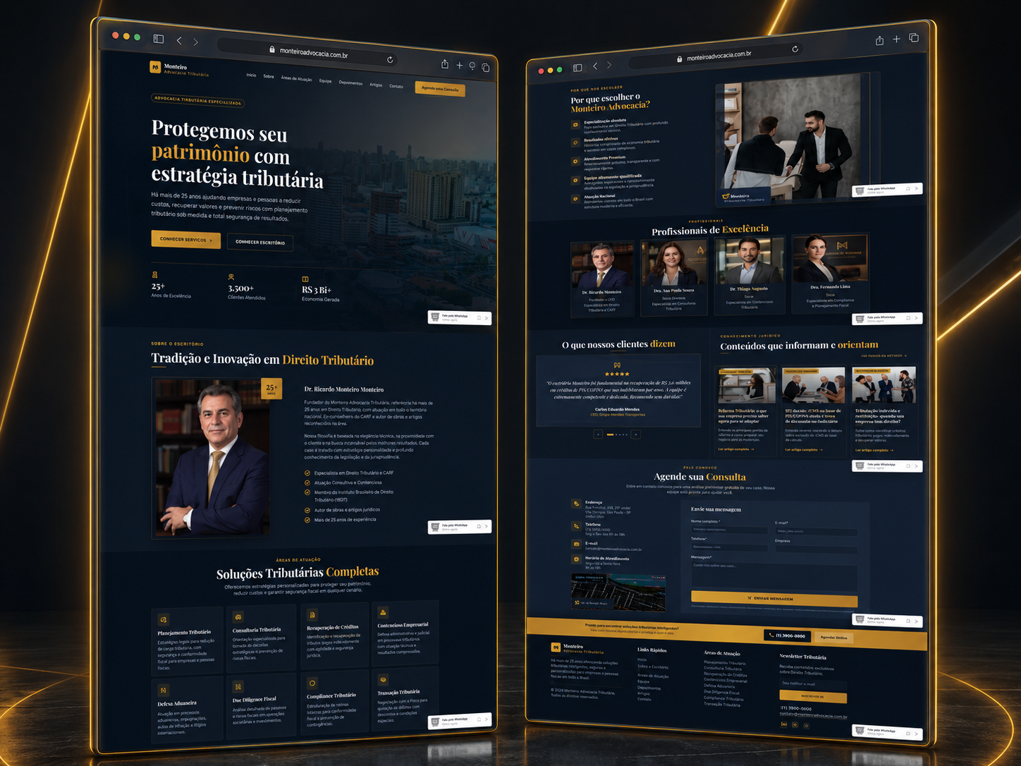 Site de alta conversão para escritório de advocacia desenvolvido pela RTAG